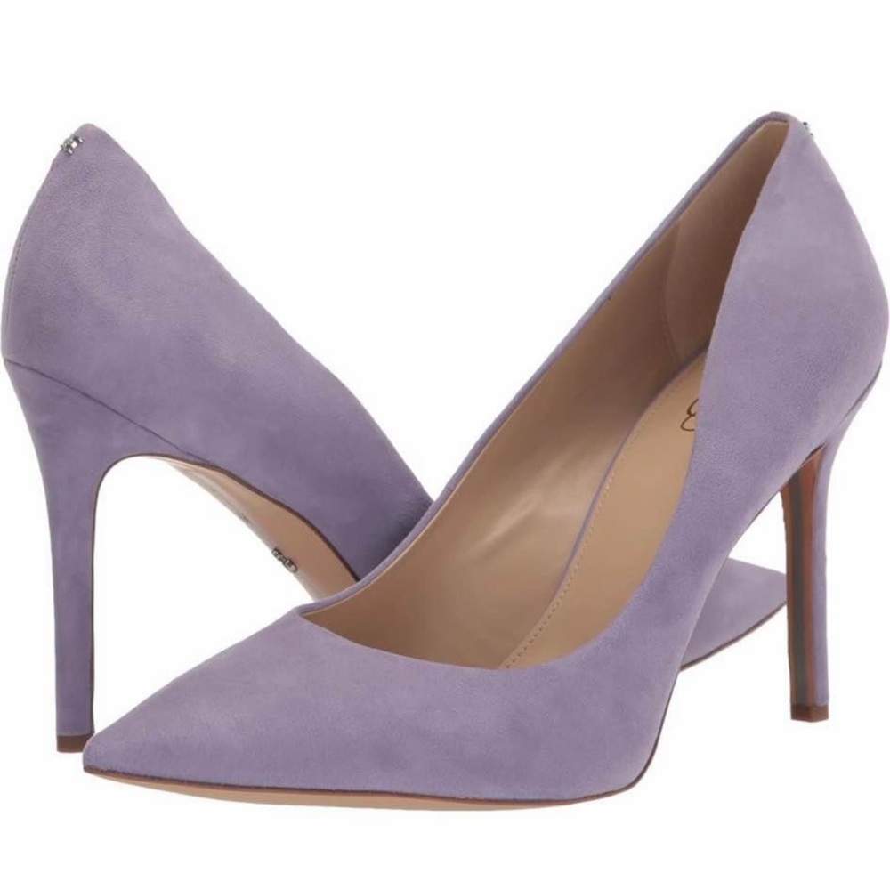 Sam Edelman Lavender Pointed-Toe Heels